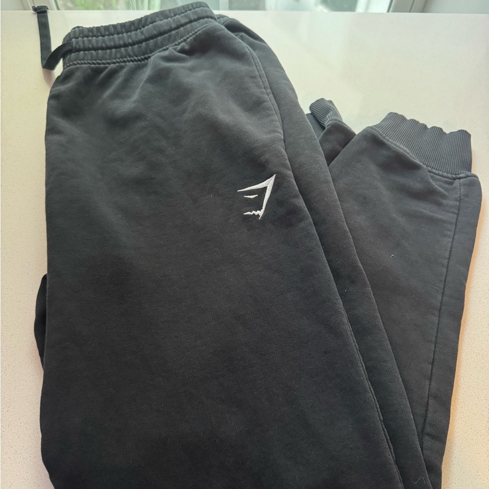Men's Black Gymshark Jogger Pants